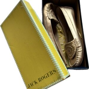 Jack Rogers Women's Metallic Gold Moccasins